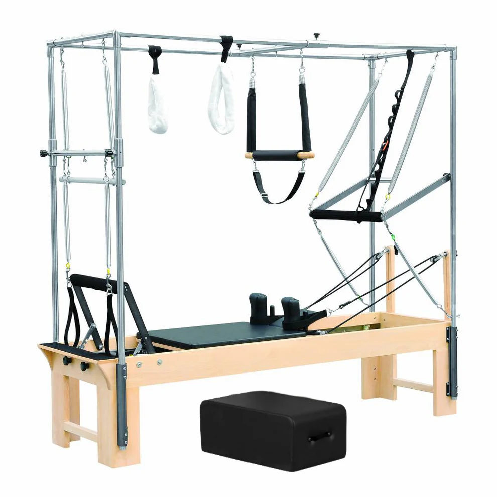 ElinaPilatesCadillacReformerMachineBlack Elina Pilates Cadillac Reformer Machine